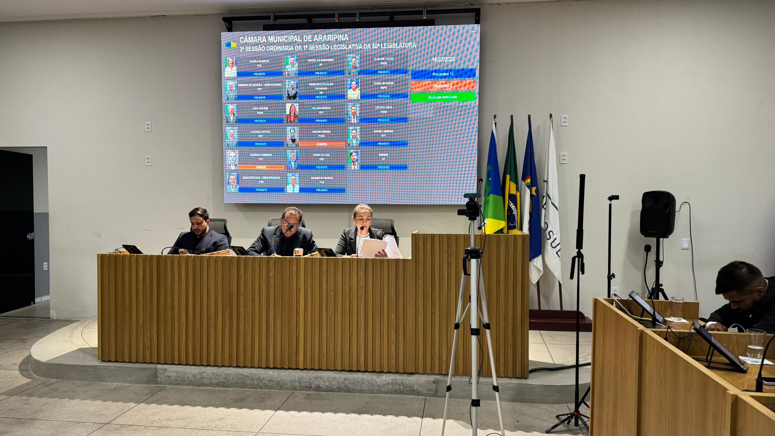 3ª SESSÃO ORDINÁRIA DO 2º PERÍODO