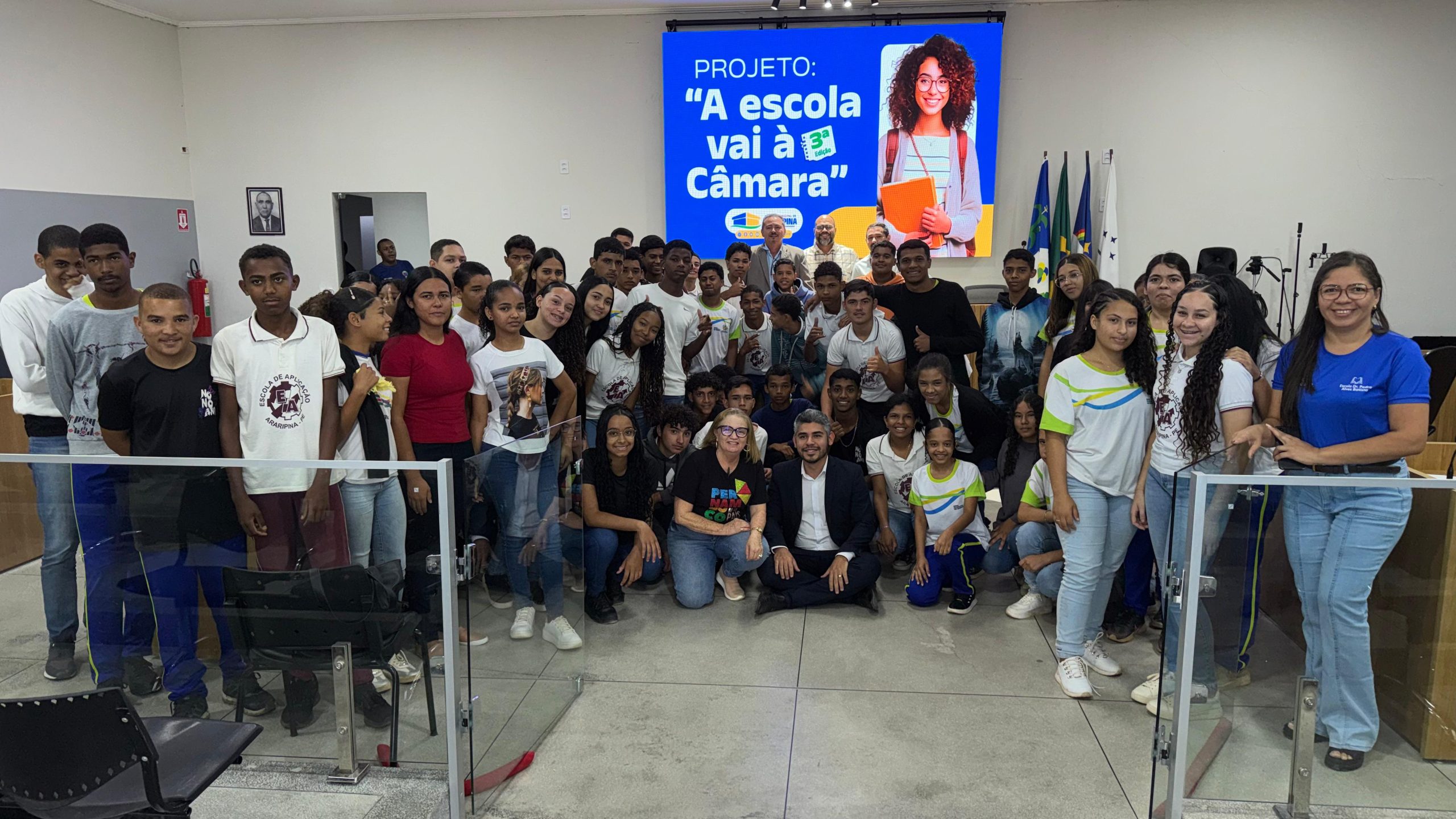 Programa “A Escola Vai à Câmara” realiza terceira edição com a Escola de Aplicação Dr. Pedro Alves Batista