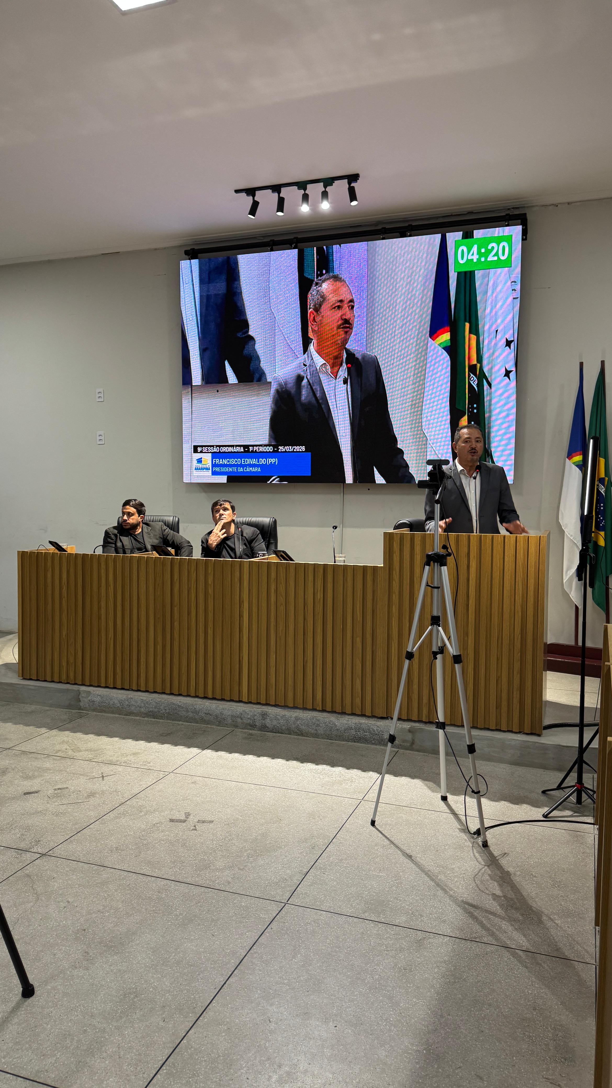 Câmara Municipal presta uma justa homenagem ao saudoso Pai do vereador Francisco Edivaldo